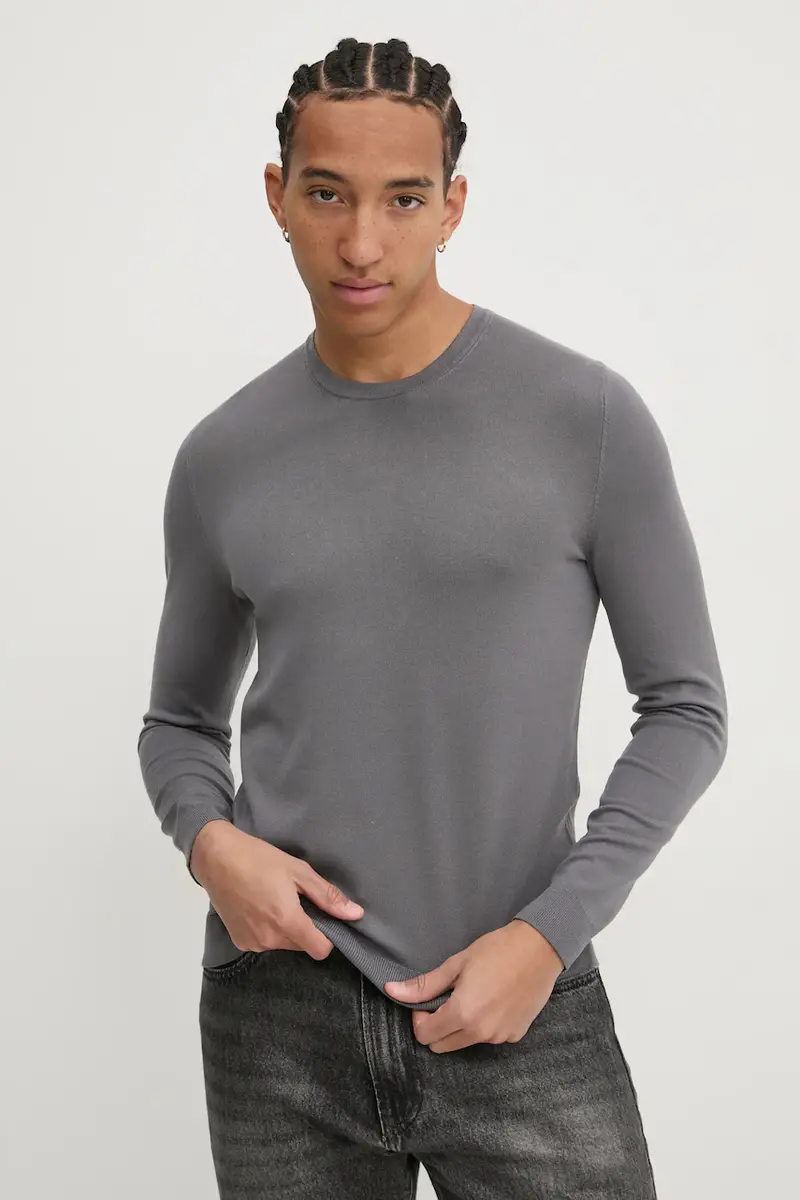 maglione uomo colore grigio 50532074 miniatura 4