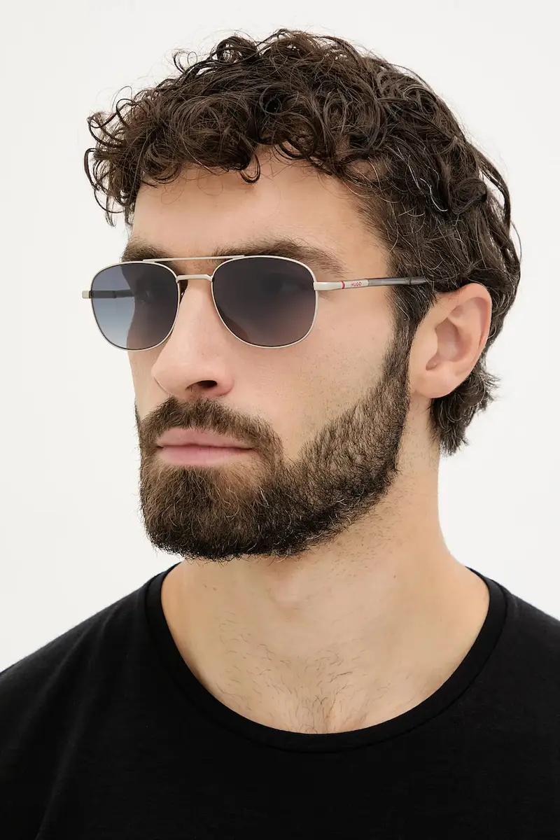 HUGO Occhiali da sole Uomo Argento 3764587