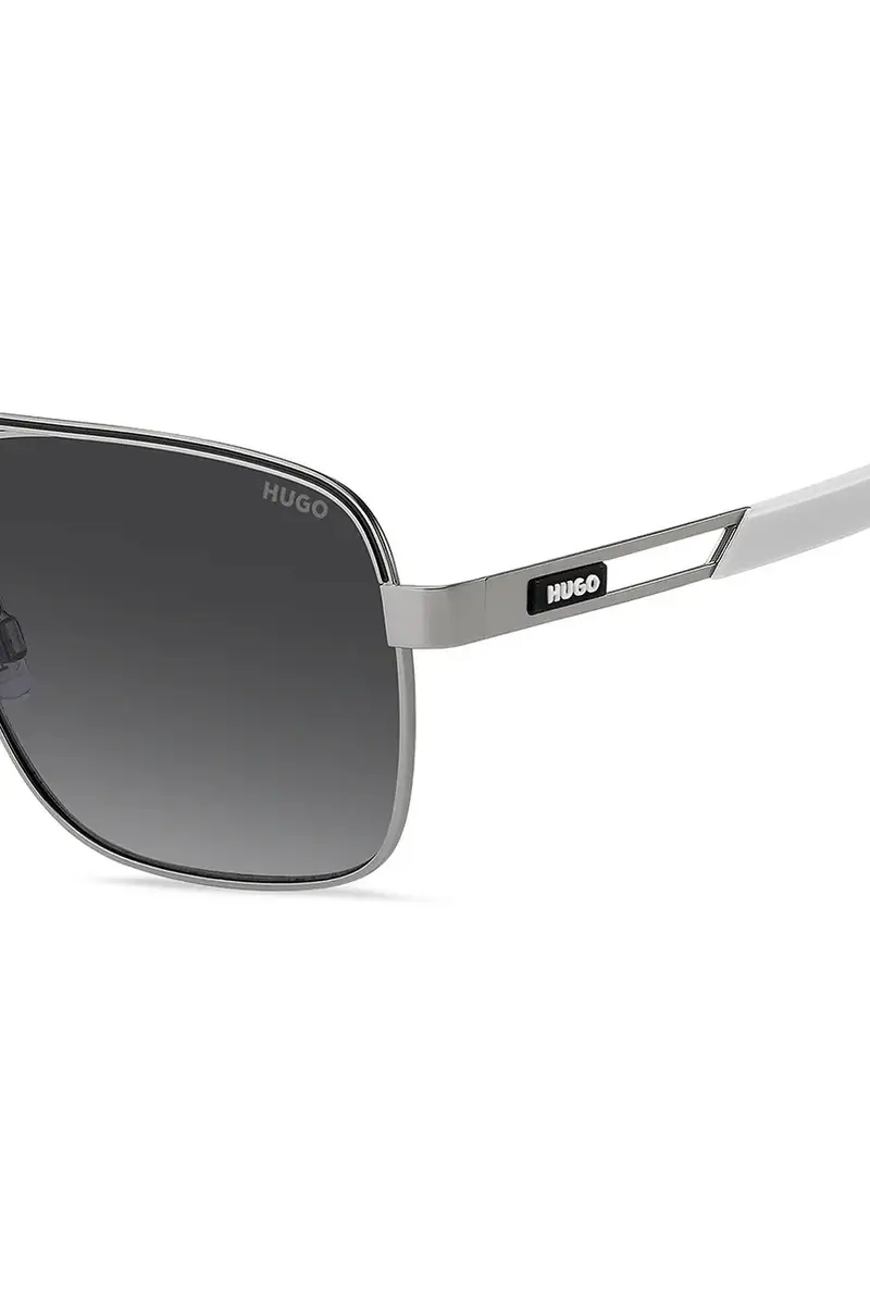HUGO Occhiali da sole Uomo Argento 3764588 miniatura 5