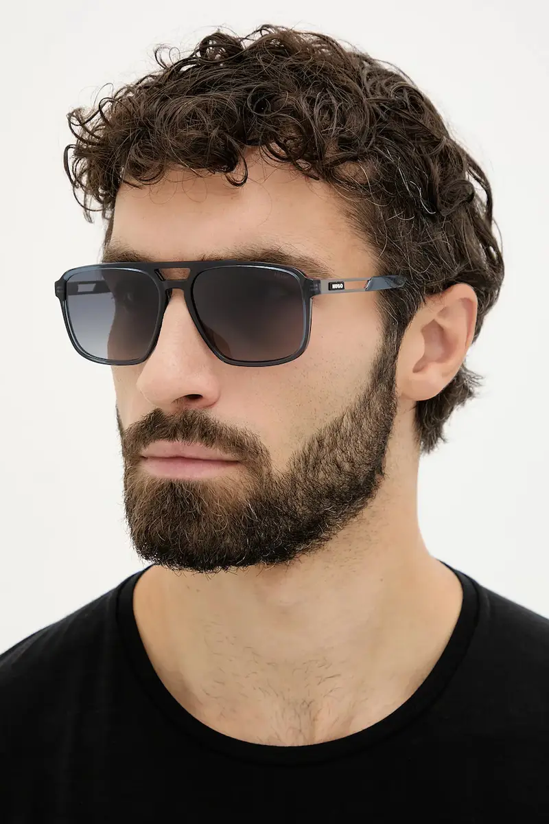 HUGO Occhiali da sole Uomo Nero 3778247