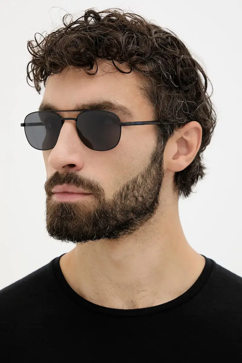 HUGO Occhiali da sole Uomo Nero 3778243