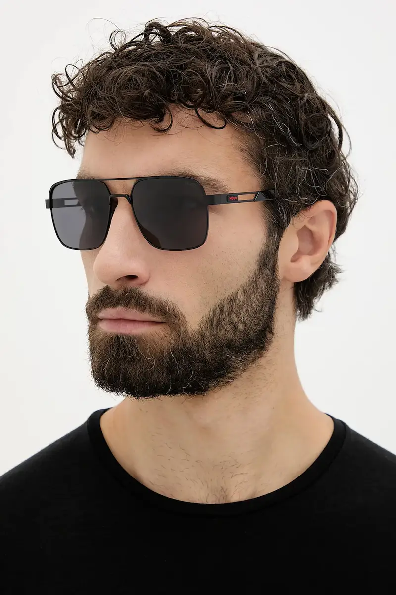 HUGO Occhiali da sole Uomo Nero 3778251