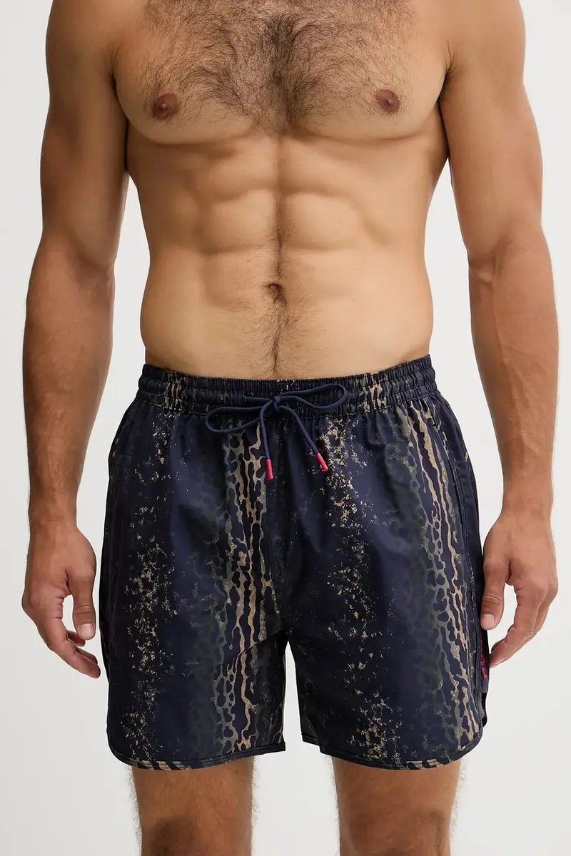 pantaloncini da bagno colore blu navy 50545412 miniatura 2