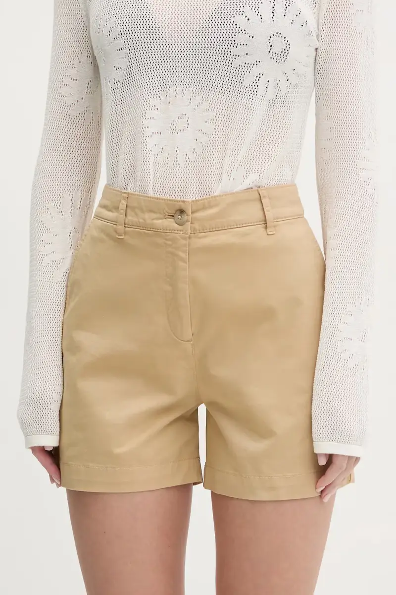pantaloncini donna colore beige 50538930