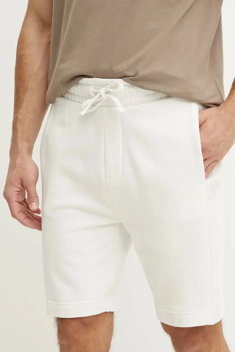 pantaloncini in cotone uomo colore beige 50540936
