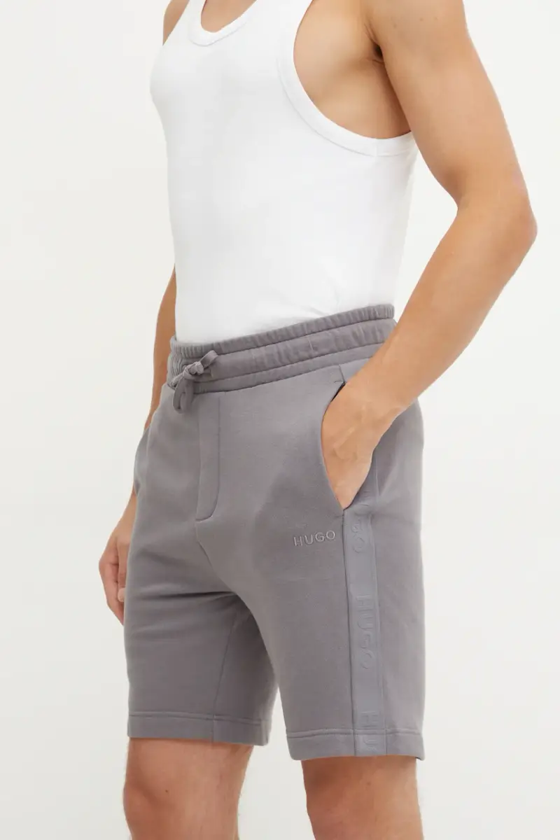 pantaloncini lounge in cotone colore grigio 50520492
