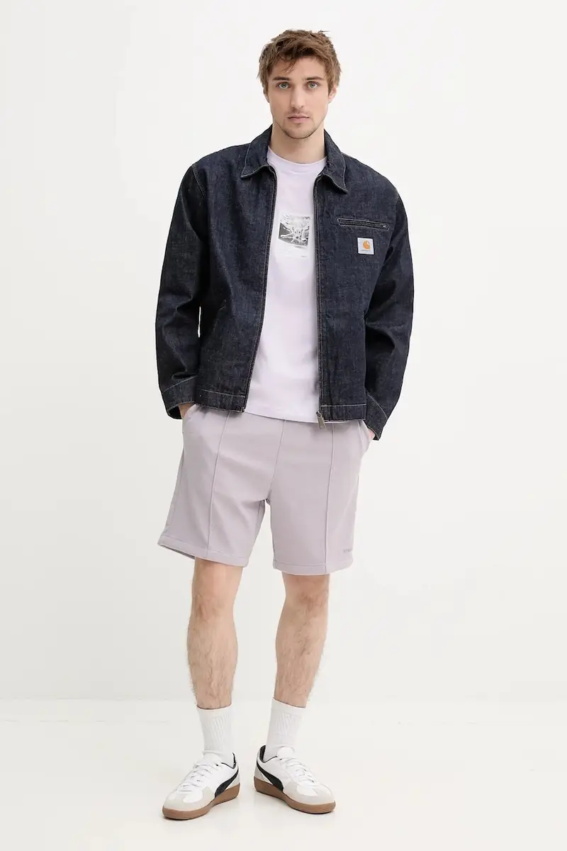 pantaloncini uomo colore violetto 50534647 miniatura 2