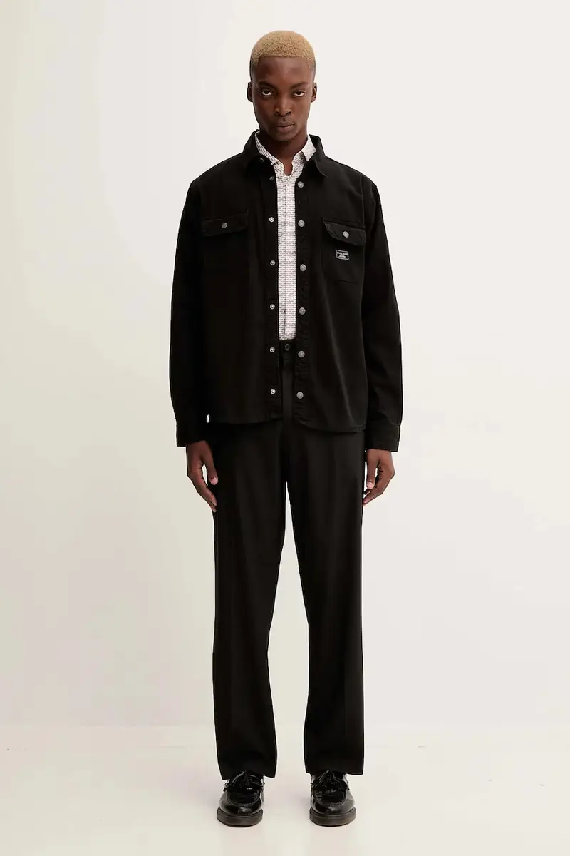 pantaloni con lana colore nero 50549484 miniatura 2