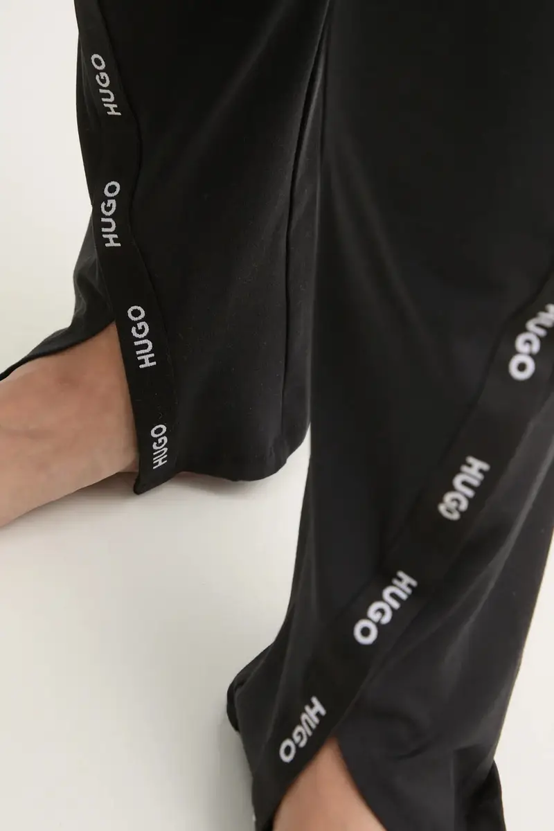 pantaloni della tuta colore nero con applicazione 50531704 miniatura 4