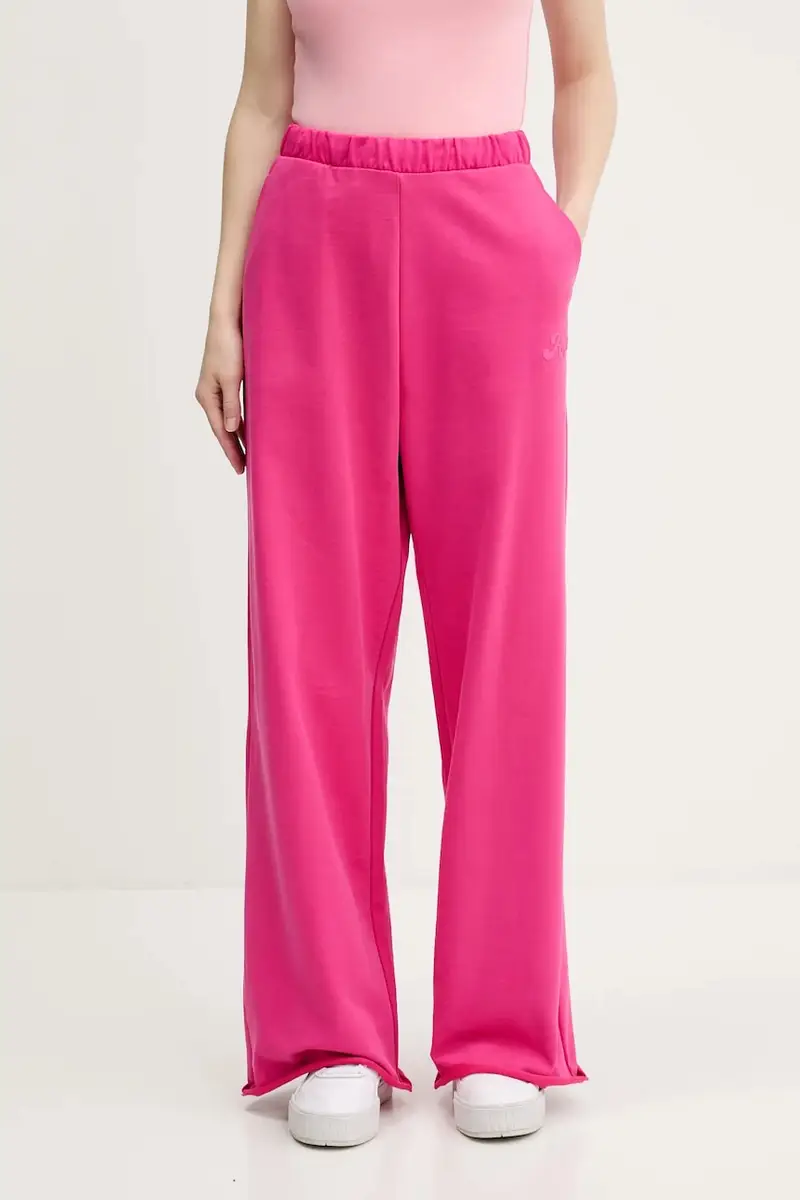 pantaloni della tuta colore rosa con applicazione 50541179