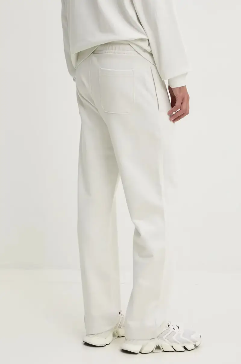 pantaloni della tuta di cotone colore beige 50529110 miniatura 3