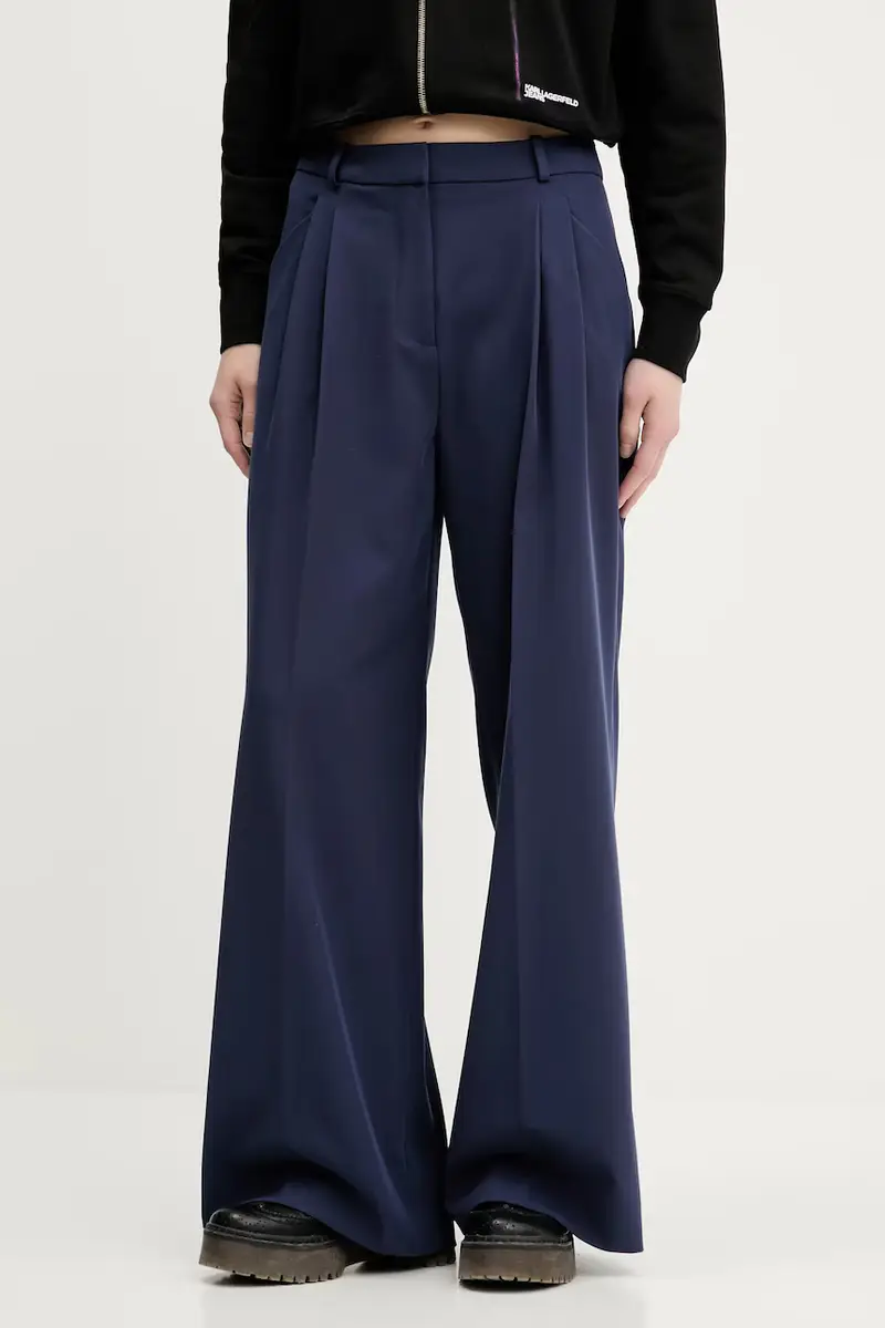 pantaloni donna colore blu navy 50542661