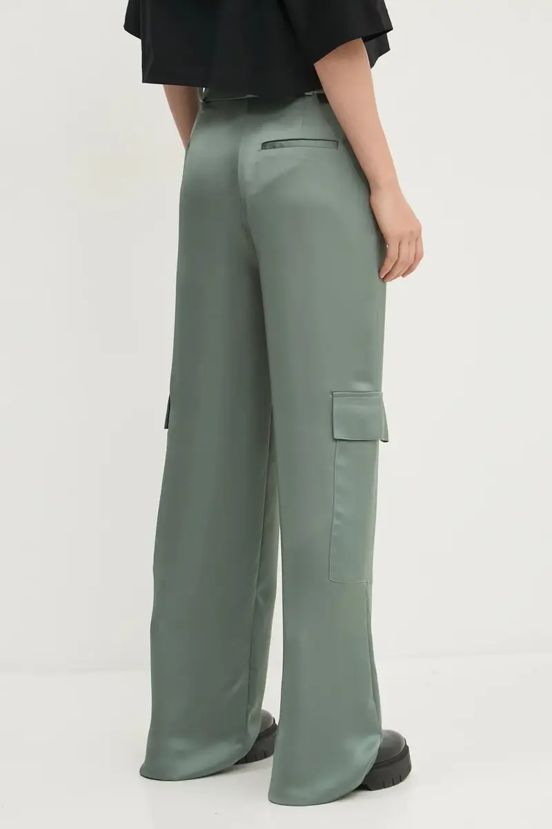 pantaloni donna colore verde 50530080 miniatura 3