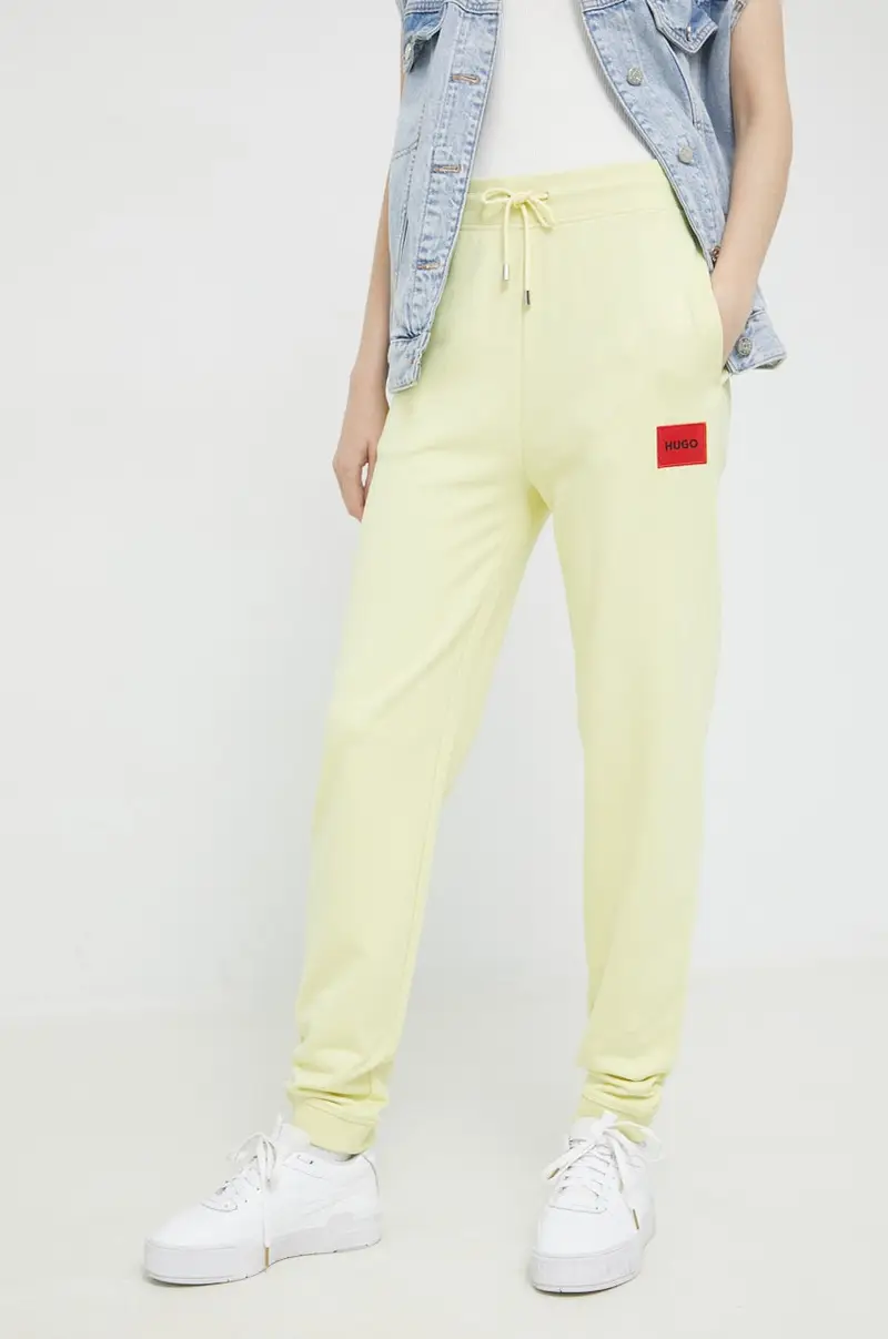 pantaloni donna Giallo