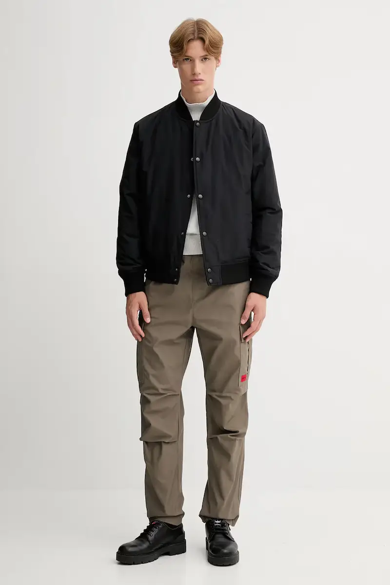 pantaloni in cotone colore beige 50493865 miniatura 2