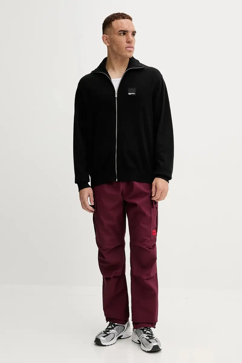 pantaloni in cotone colore beige 50493865 Granata miniatura 2