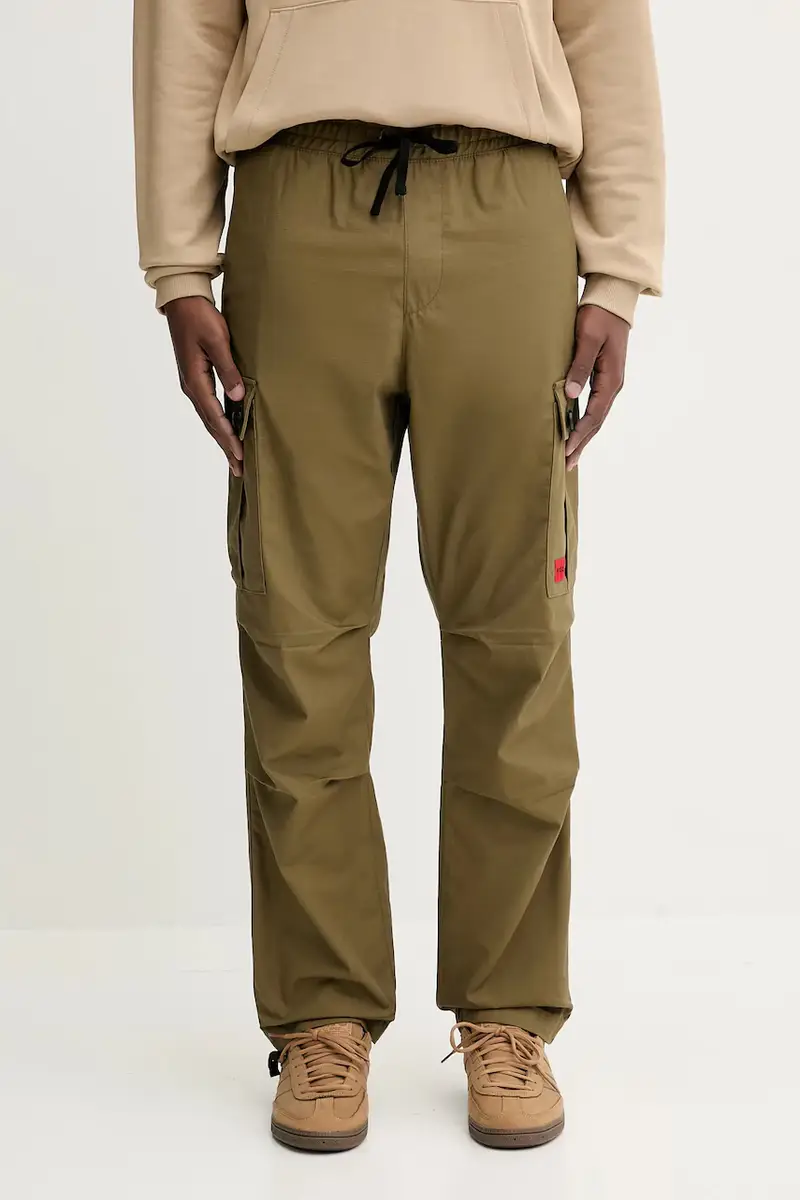 pantaloni in cotone colore beige 50493865 Verde