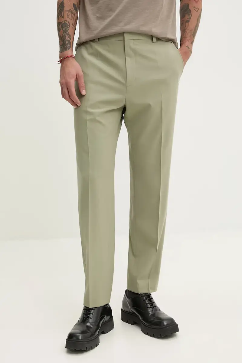 pantaloni in lana Verde