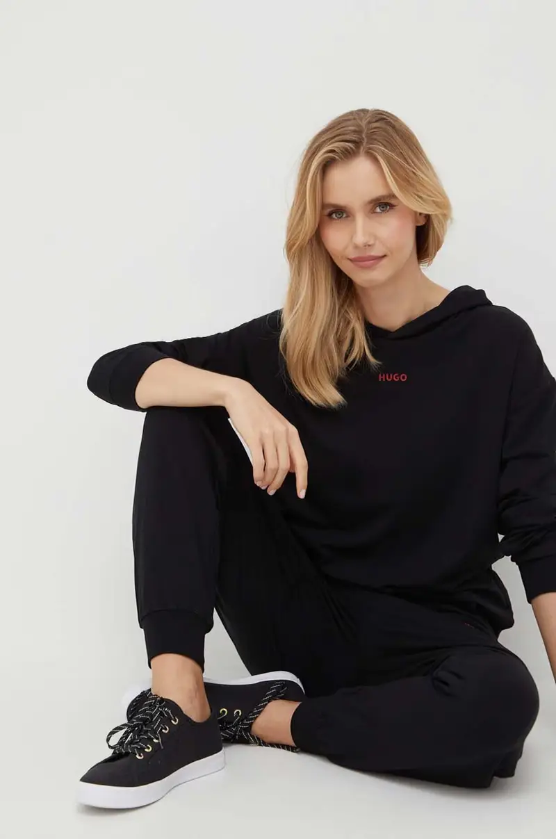 pantaloni lounge colore nero miniatura 2