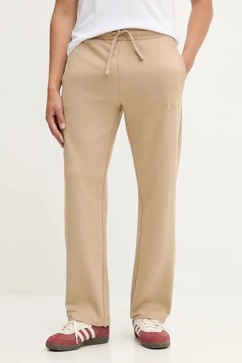 pantaloni tuta di cotone colore nero 50529110 Verde