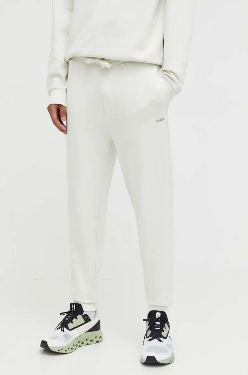 pantaloni tuta di cotone colore verde 50489617