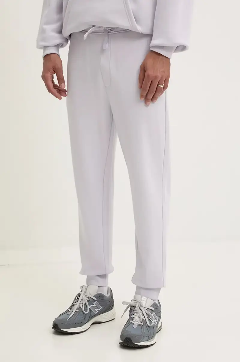 pantaloni tuta di cotone colore violetto 50489617