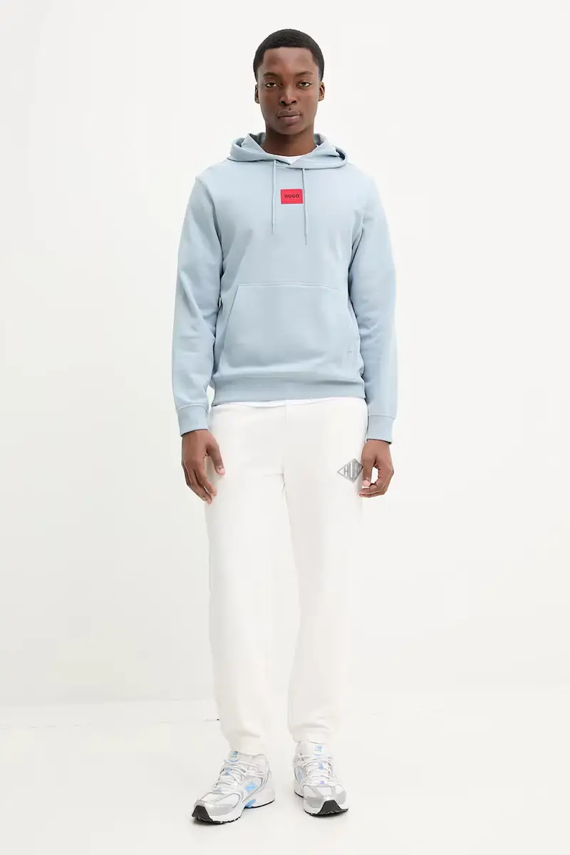 pantaloni tuta di cotone uomo colore bianco 50534952 miniatura 2