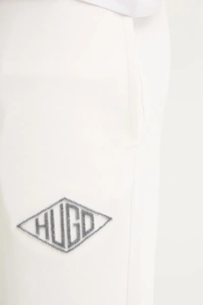 pantaloni tuta di cotone uomo colore bianco 50534952 miniatura 4