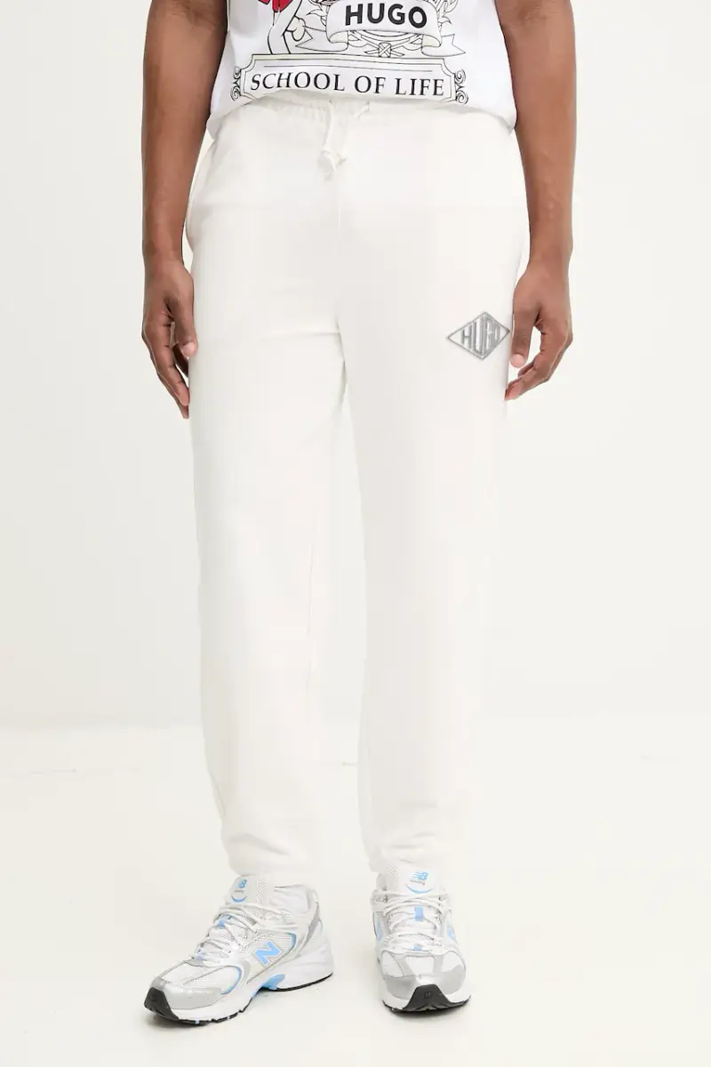 pantaloni tuta di cotone uomo colore bianco 50534952