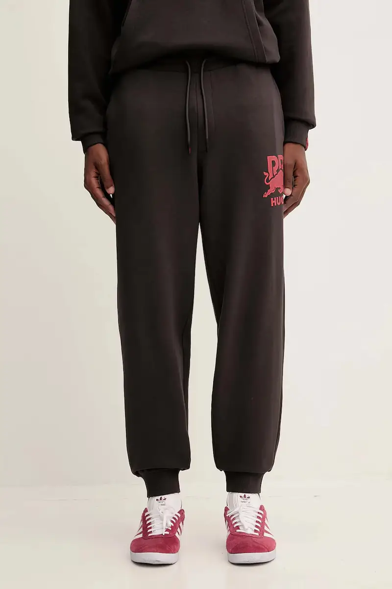 pantaloni tuta di cotone uomo colore marrone 50549309