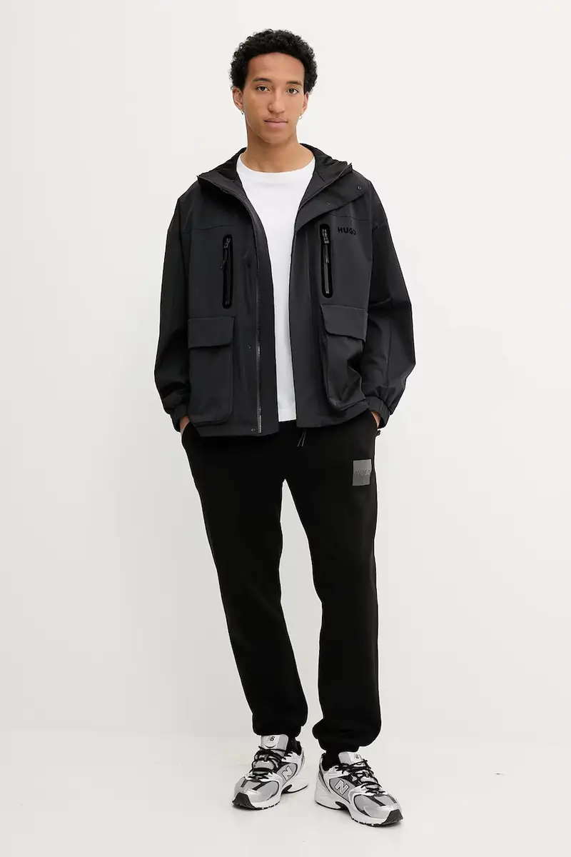 pantaloni tuta di cotone uomo colore nero 50542866 miniatura 2