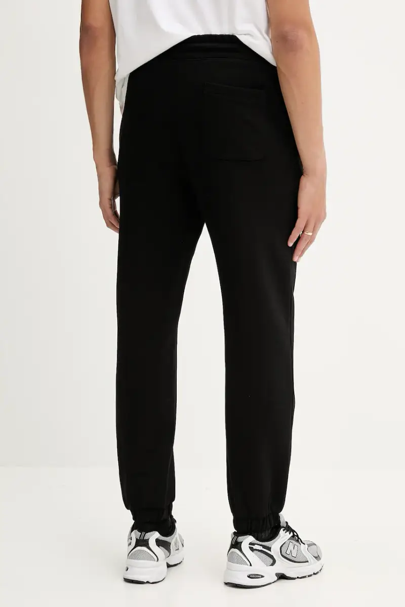 pantaloni tuta di cotone uomo colore nero 50542866 miniatura 3