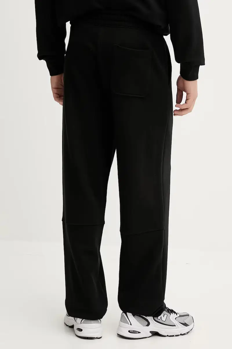 pantaloni tuta di cotone uomo colore nero 50546683 miniatura 3