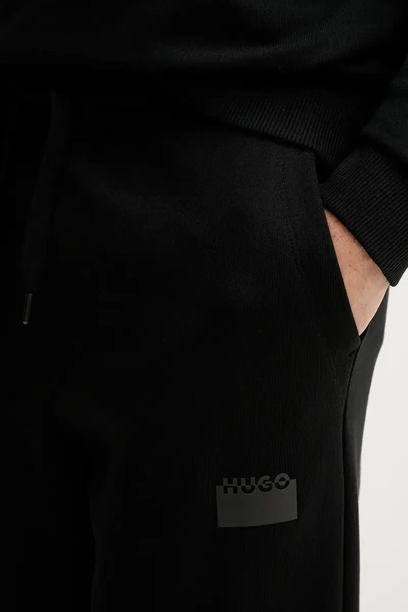 pantaloni tuta di cotone uomo colore nero 50546683 miniatura 4