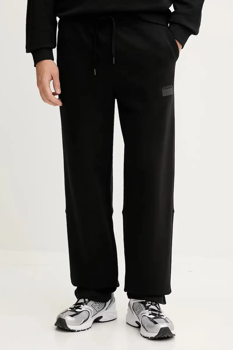 pantaloni tuta di cotone uomo colore nero 50546683