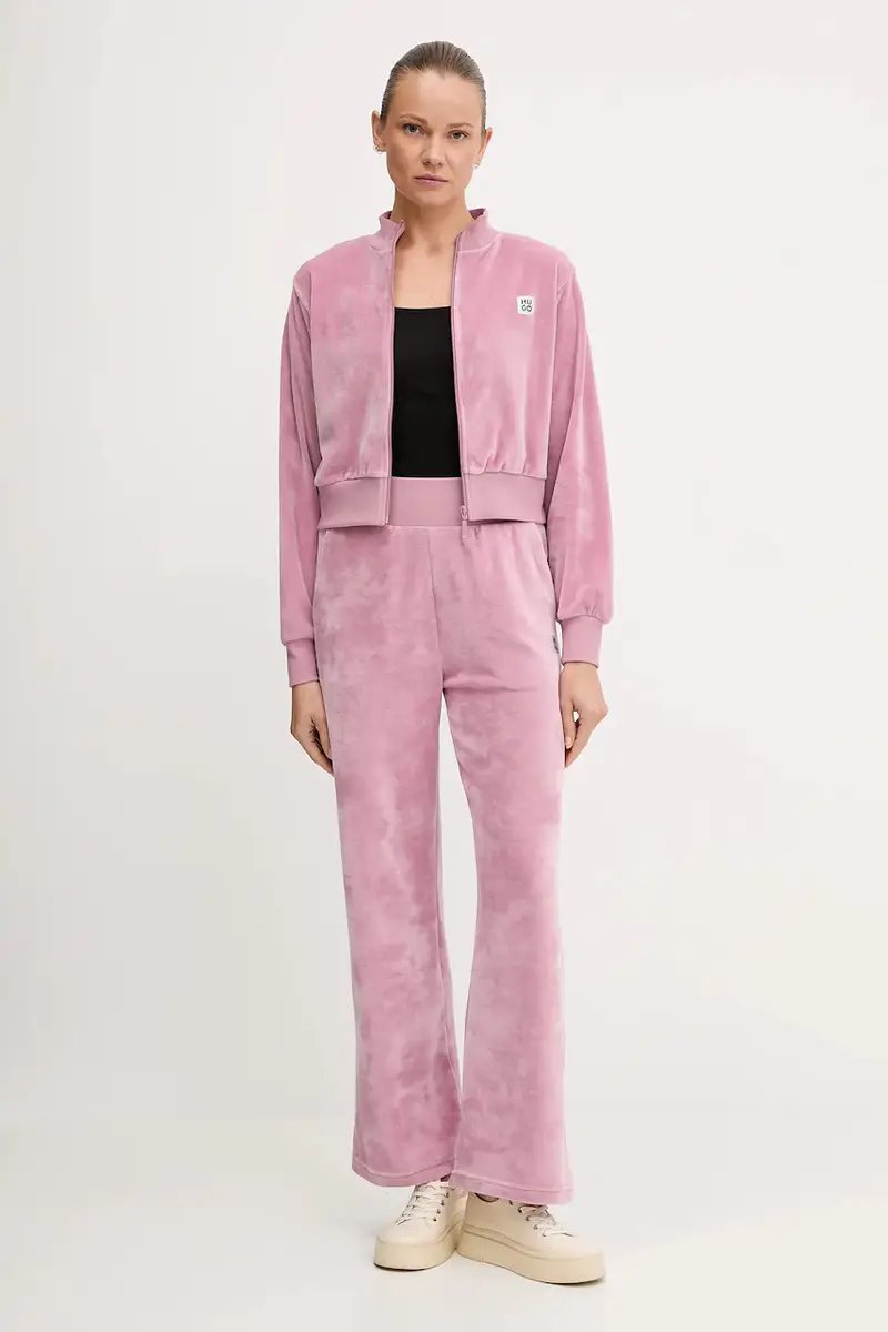 pantaloni tuta donna colore rosa 50549812 miniatura 2