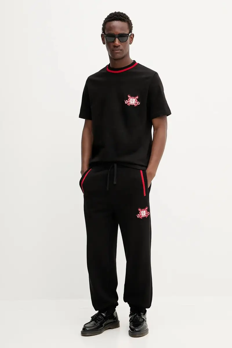 pantaloni tuta uomo colore nero 50544516 miniatura 2