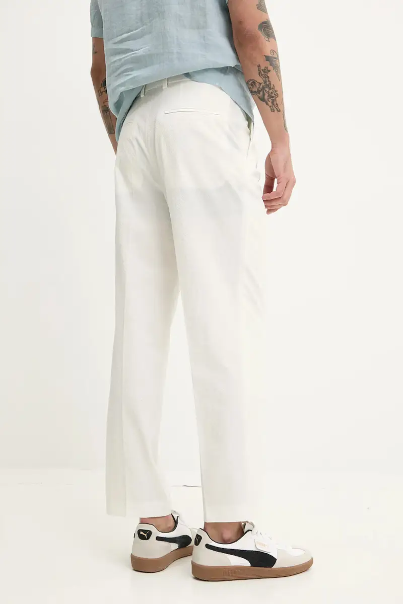 pantaloni uomo colore beige 50540189 miniatura 2