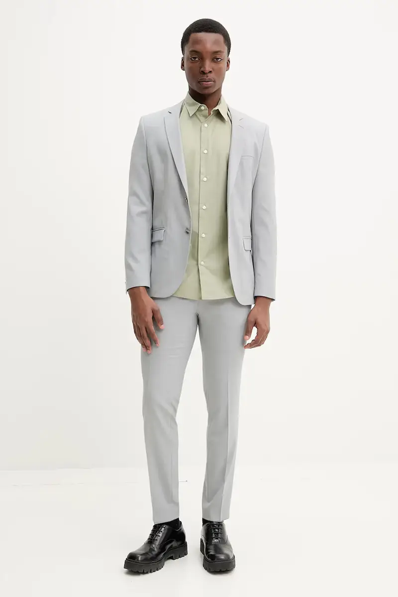 pantaloni uomo colore grigio 50538303 miniatura 2