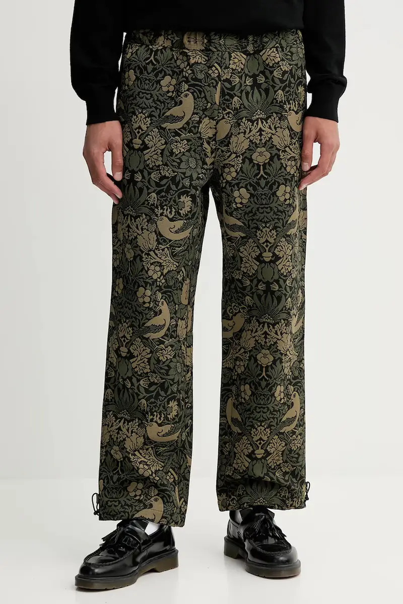 pantaloni uomo colore verde 50541376