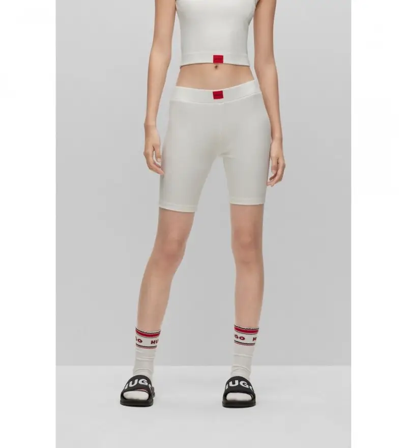 per donna 50490630 Pantaloni n Logo Bianco (L), Homewear, Polister riciclato, Sostenibile