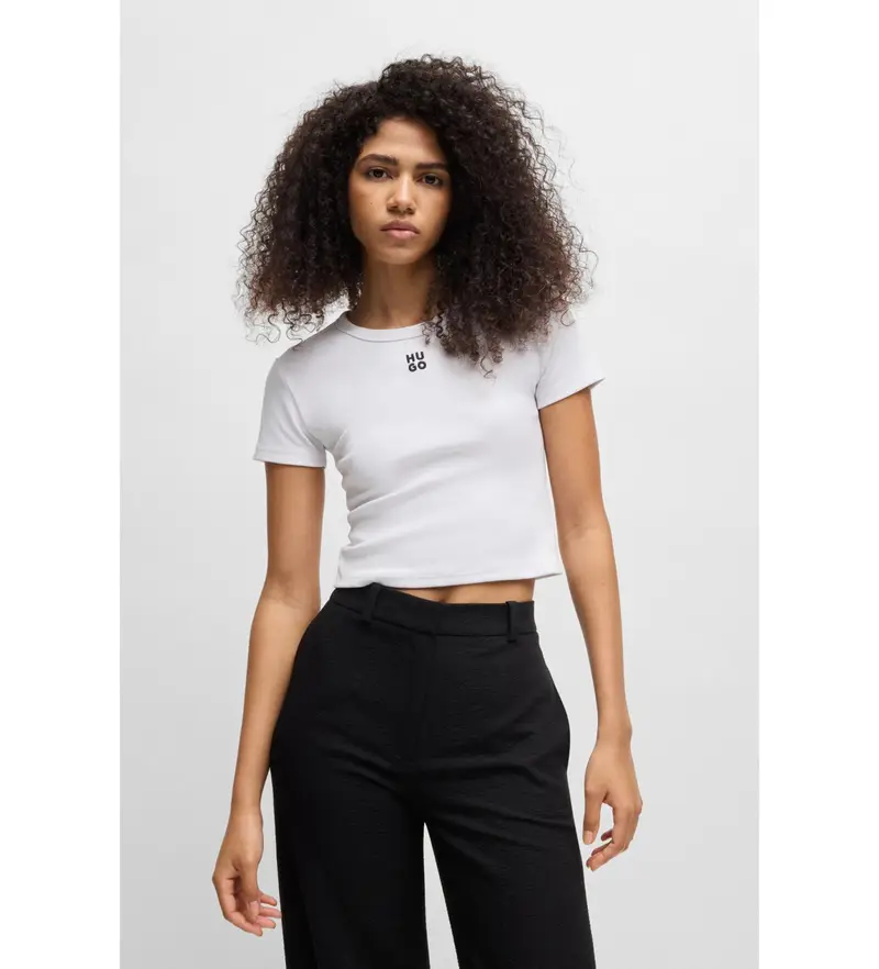 per donna 50512000 Maglietta bianca Delanor (L), Bianco, Casual, Cotone, Manica corta