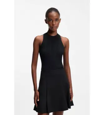 per donna 50539890 Maglietta nera Sarepla (L), Nero, Casual, Cotone, Senza maniche / cinghie