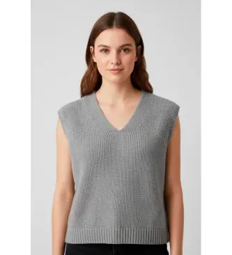 per donna 50554059 Gilet grigio Sliege (L), Casual, Lana