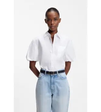 per donna 50559499 Camicetta bianca sempreverde (XS), Bianco, Casual, Cotone, Manica corta