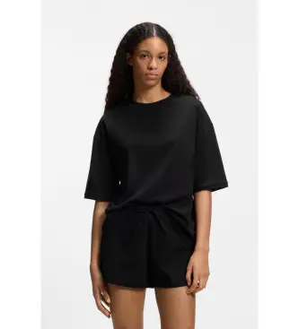 per donna 50561609 Stile pigiama nero (L), Homewear, Cotone, Manica corta