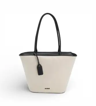 per donna 50562949 Borsa shopper in tela beige (OSFA), Casual, Sostenibile, Poliestere riciclato Argento