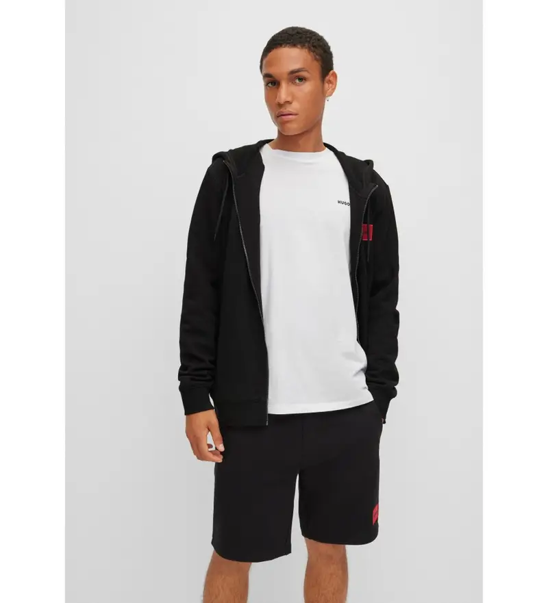 per uomo 50447972 Felpa Daple nera (L), Nero, Casual, Cotone, Manica lunga, Sostenibile