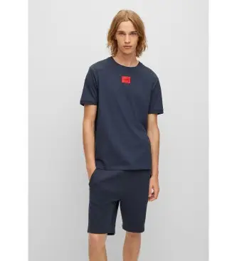 per uomo 50447978 T-shirt Diragolino blu navy (S), Casual, Cotone, Manica corta, Sostenibile