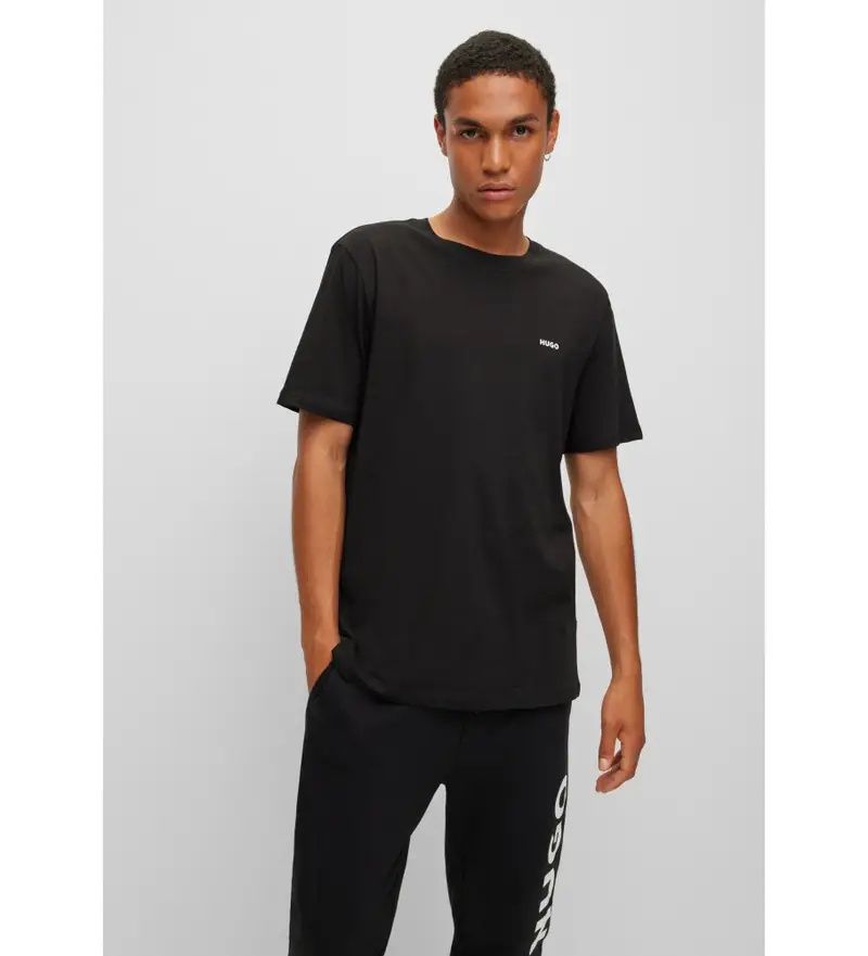 per uomo. 50466158 Maglietta Dero nera (L), Nero, Casual, Cotone, Manica corta, Sostenibile Rosso